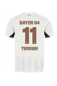 Bayer Leverkusen Martin Terrier #11 Jalkapallovaatteet Vieraspaita 2024-25 Lyhythihainen